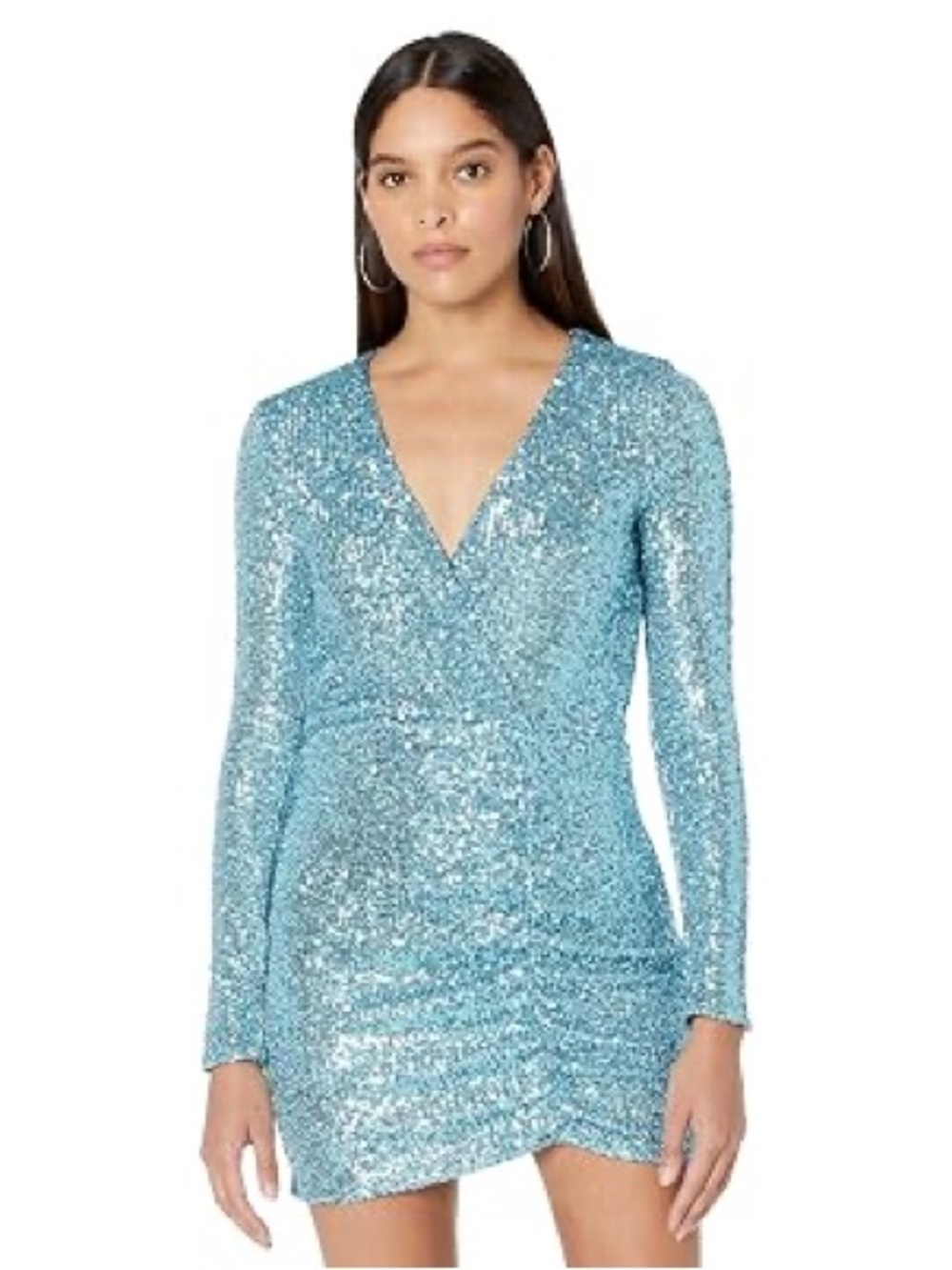Frosty Blue Sequined Party Dress by Show Me Your Mumu size L